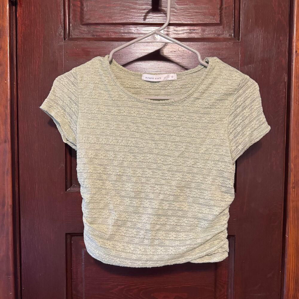 Green Altar'd State Crop Top